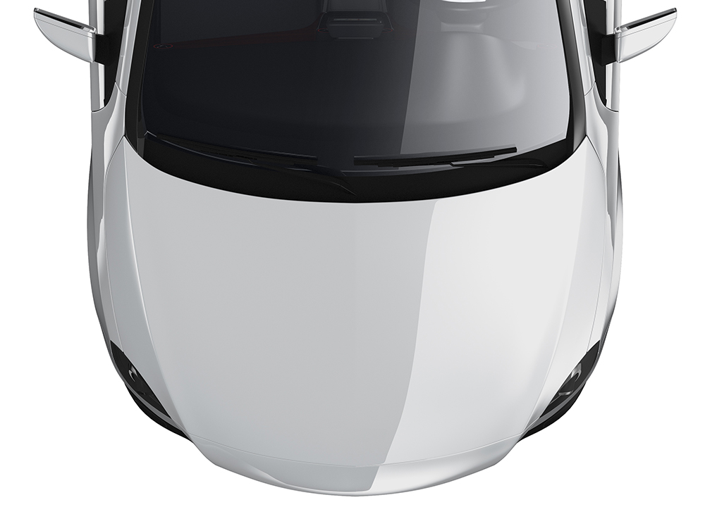 white-car-top-view white-car-top-view